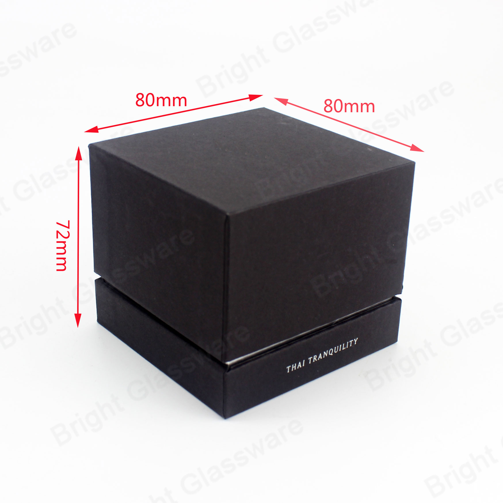 Round black 30ml aroma diffuser glass bottles with black packaging box