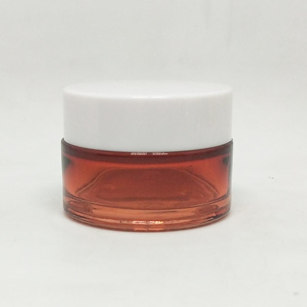 Round colorful 15g 30g 50g 100g cosmetic jars makeup containers glass