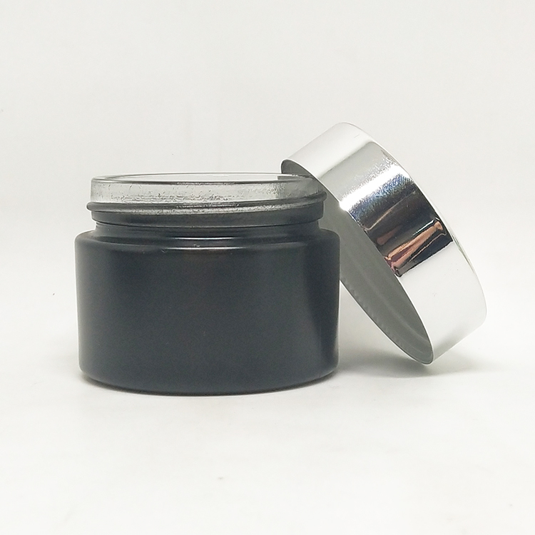 Round colorful 15g 30g 50g 100g cosmetic jars makeup containers glass