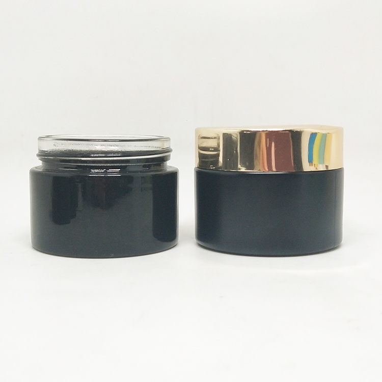 Round colorful 15g 30g 50g 100g cosmetic jars makeup containers glass