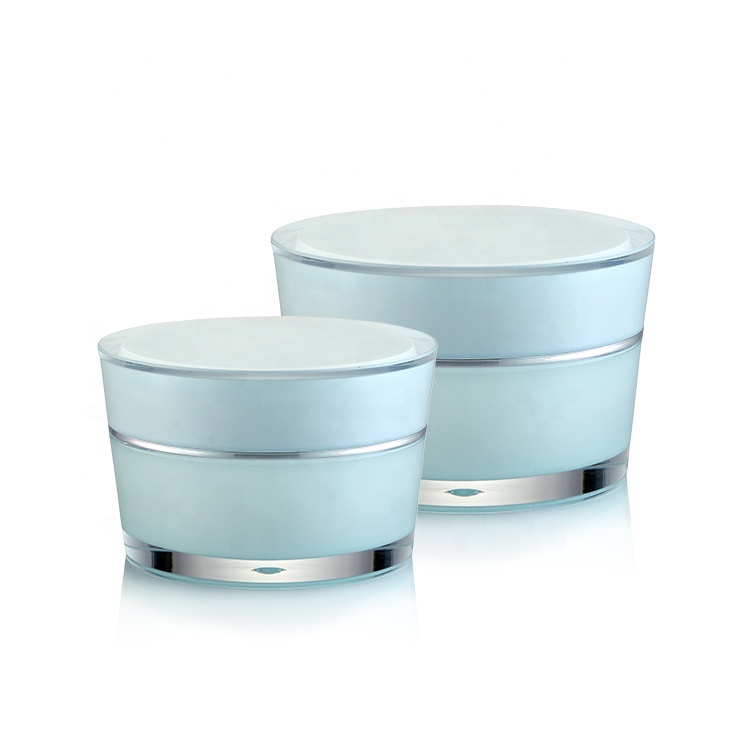 Round container small acrylic cream gel body scrub jar 15ML 30ML 50ML 75ML cosmetics jar
