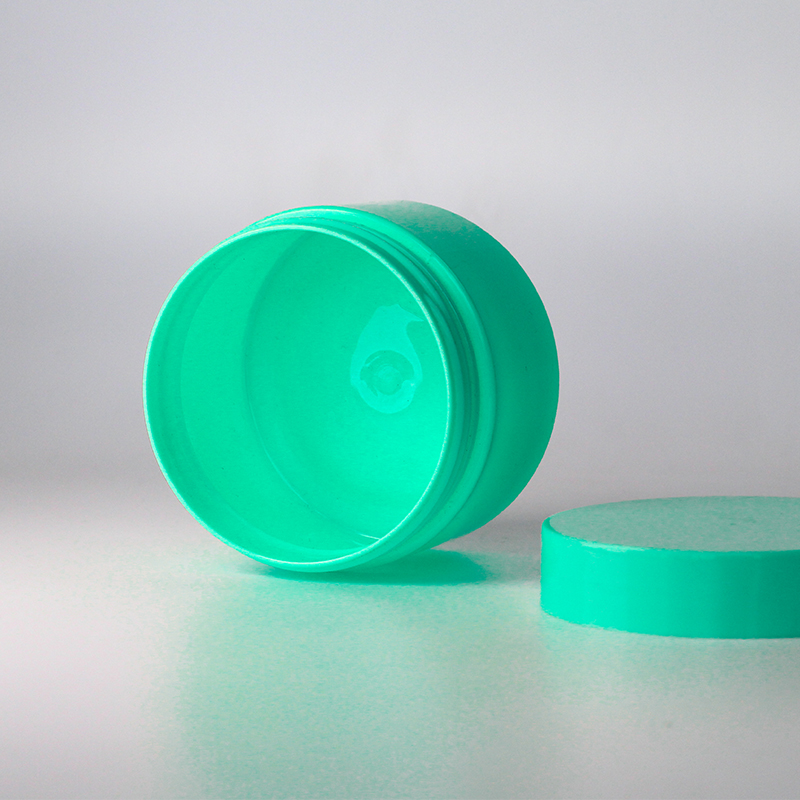 Round empty colorful cosmetic cream container body butter jar 8oz screw jars custom shape plastic jar