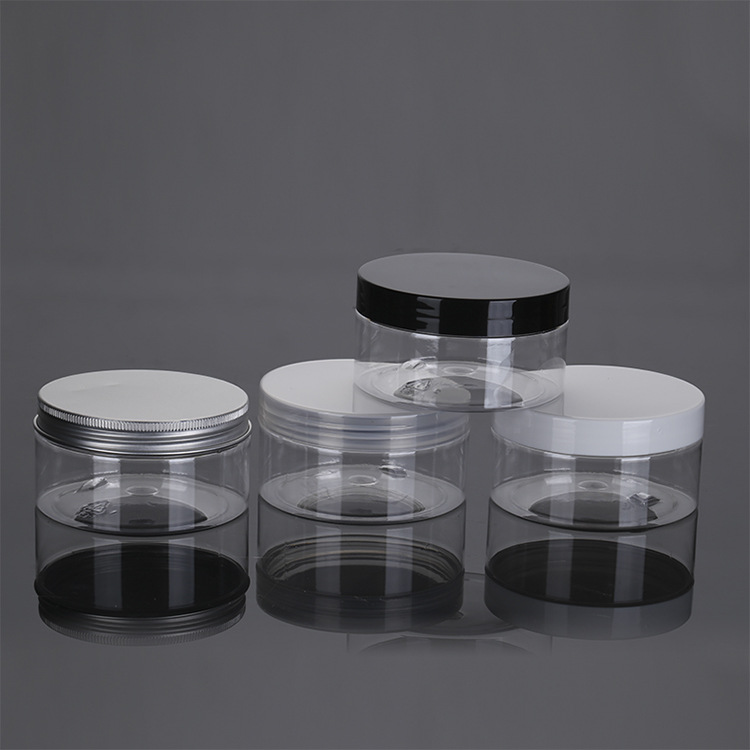 Round empty loose powder sifter plastic luxury cosmetic jars 30ml 50ml 80ml 100ml