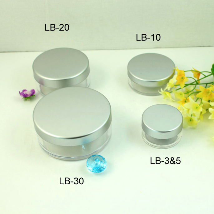 Round plastic containers clear plastic cream jar
