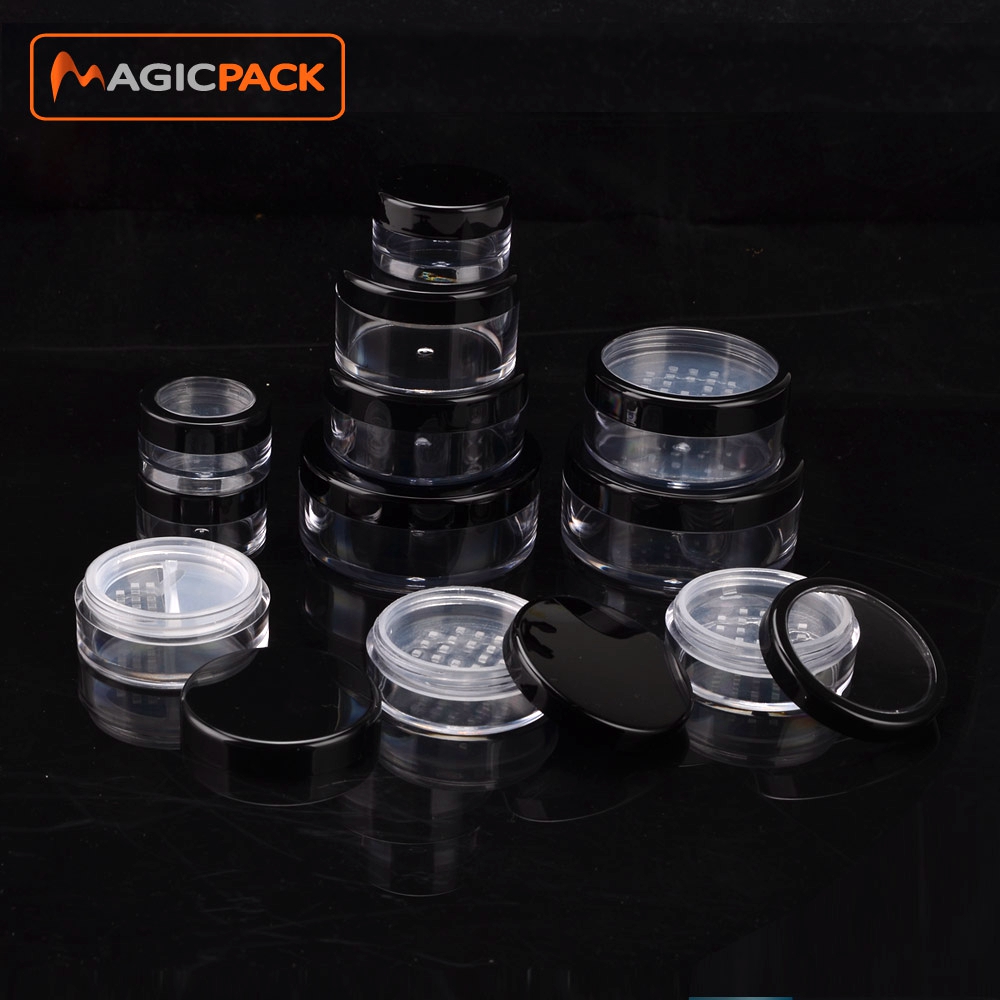 Round plastic containers clear plastic cream jar