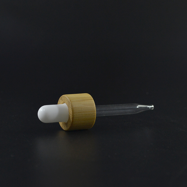 Round shape 5ml 10ml 15ml 20ml 30ml 50ml 100ml clear and frosted argan essential oil glass dropper bottle with bamboo cap