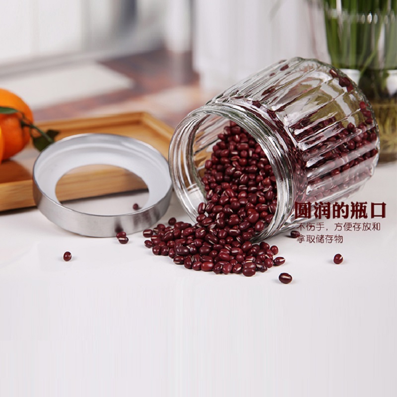 Round tins cans pantry storage containers home decoration 2oz jars with lids
