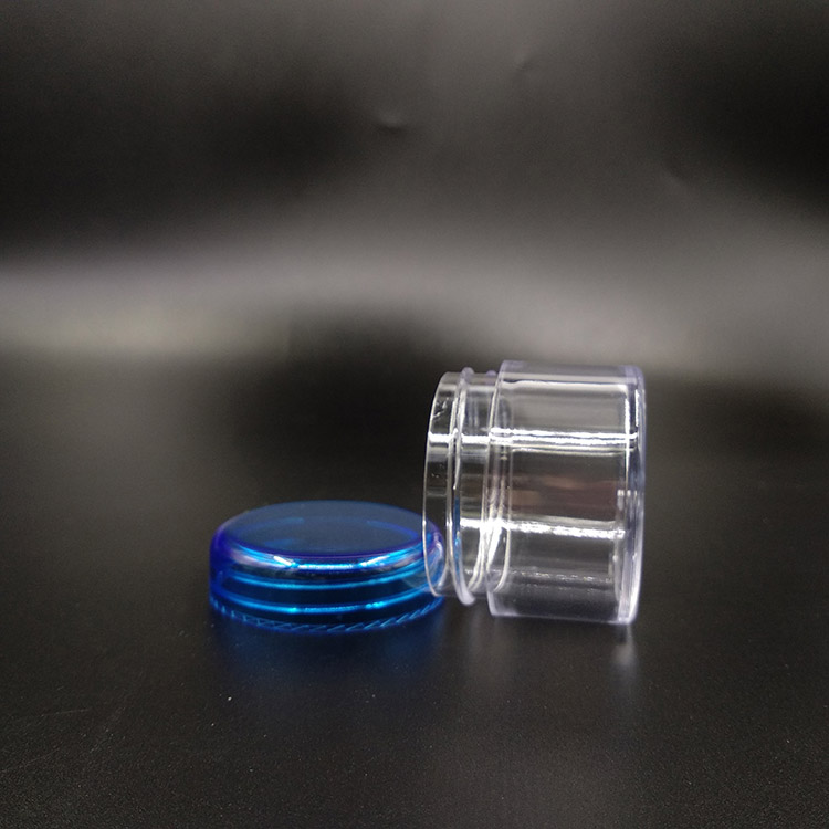 Round type 25g empty cosmetic cream jar plastic jars