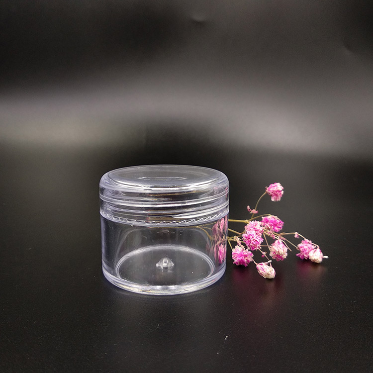 Round type 25g empty cosmetic cream jar plastic jars