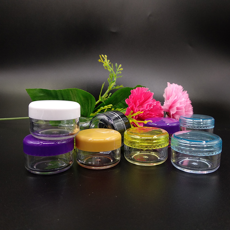 Round type 25g empty cosmetic cream jar plastic jars