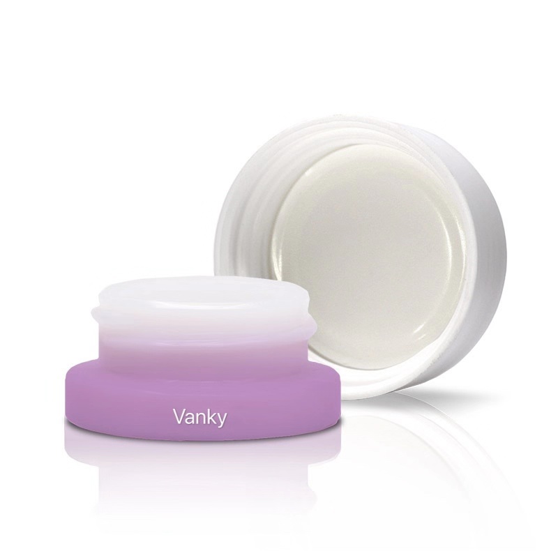Round white porcelain glass jar 9ml 15ml with child resistant cap