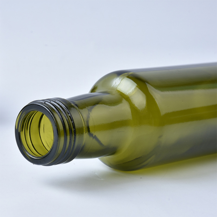 RoundShape Olive Oil glass bottle Green Cooking Oil Glass Bottles