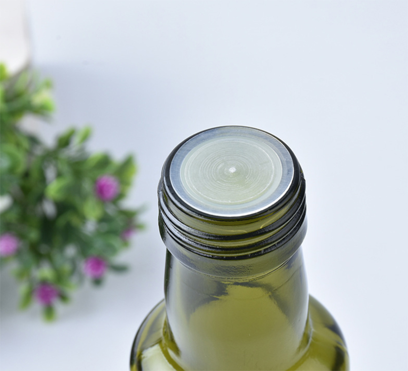 RoundShape Olive Oil glass bottle Green Cooking Oil Glass Bottles