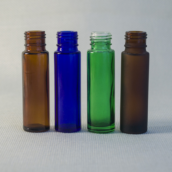 Ruijia 10ml 8ml 6ml 4ml frosted amber roll on perfume bottle with aluminium cap