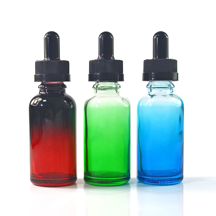 Ruijia vape oil e liquid blue clear amber 5ml 10ml 15ml 20ml 30ml 50ml 100ml glass dropper bottle with dropper