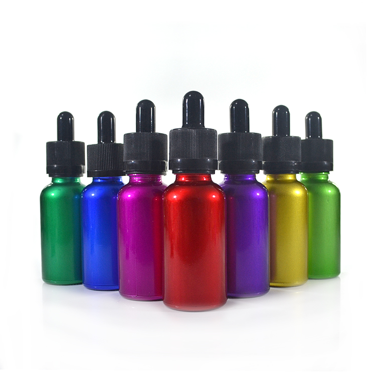 Ruijia vape oil e liquid blue clear amber 5ml 10ml 15ml 20ml 30ml 50ml 100ml glass dropper bottle with dropper