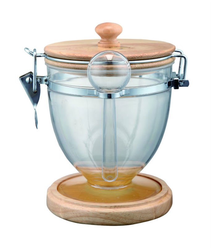 S/M/L size champion air-tight canister with oak base