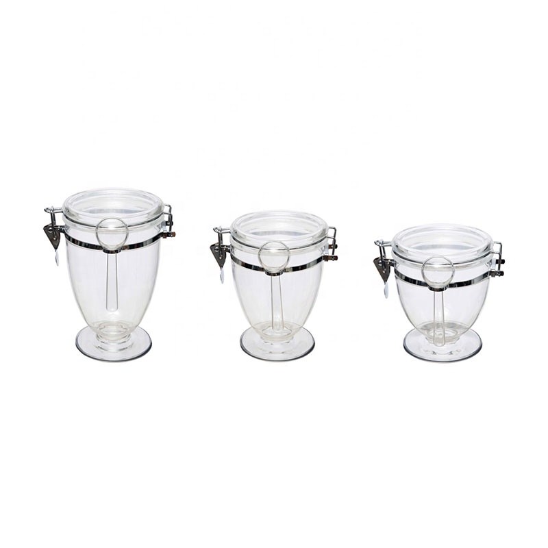 S/M/L size transparent champion canister