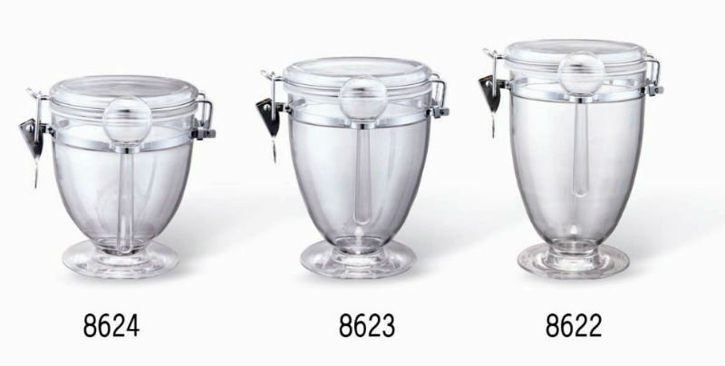 S/M/L size transparent champion canister