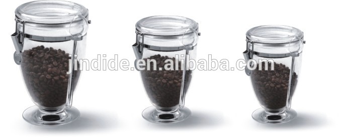 S/M/L size transparent champion canister