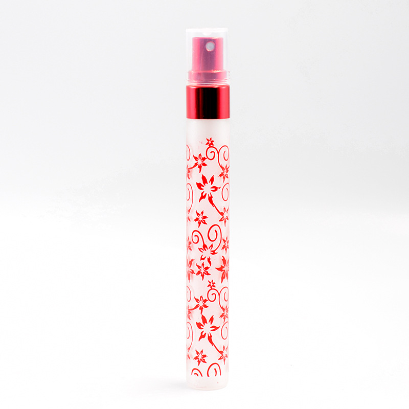 S394Matte pattern pull tube 10ml 6 Colors Mini Atomizer Glass Spray Perfume Bottles Travel Small Vaporisateur Perfume