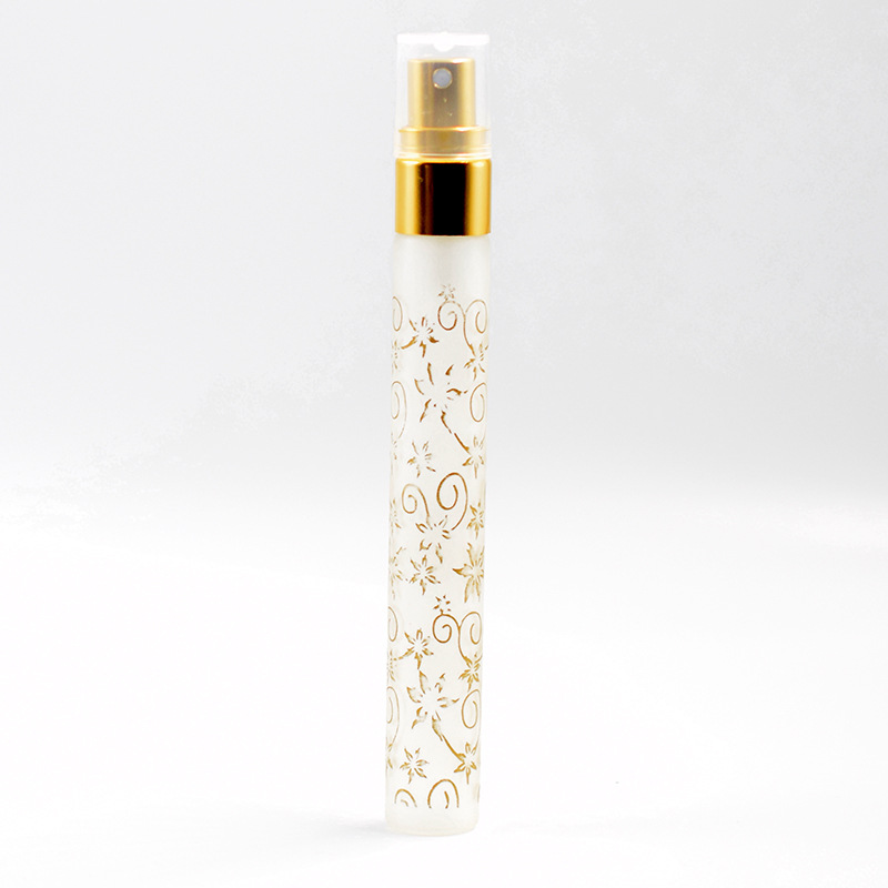 S394Matte pattern pull tube 10ml 6 Colors Mini Atomizer Glass Spray Perfume Bottles Travel Small Vaporisateur Perfume
