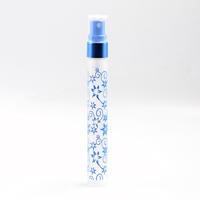 S394Matte pattern pull tube 10ml 6 Colors Mini Atomizer Glass Spray Perfume Bottles Travel Small Vaporisateur Perfume