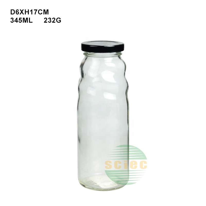 SCIEC 260ML straight side mini tall canning glass jar sauce mason jar with BPA free tin plate lid