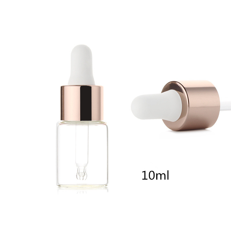 SCW 10ml 15ml 20ml 25ml 30ml 50ml essential oil serum flat shoulder frosted clear glass dropper bottle with pipette