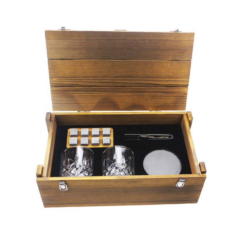 SHUNSTONE Best selling 1000 ml whisky bottle gift set globe decanter with 4 bottles Glass decanter suit