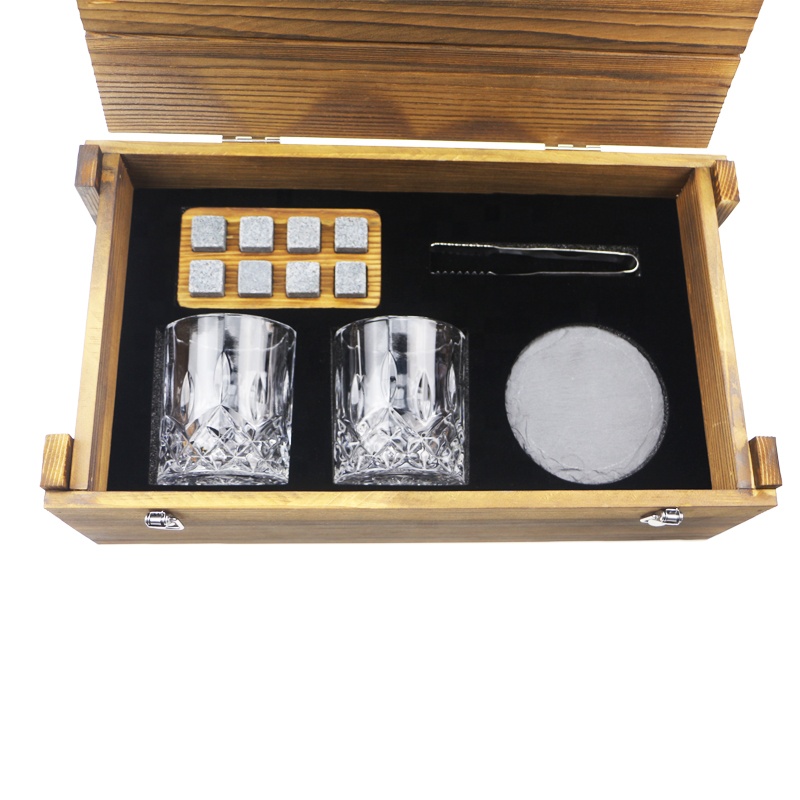 SHUNSTONE Best selling 1000 ml whisky bottle gift set globe decanter with 4 bottles Glass decanter suit