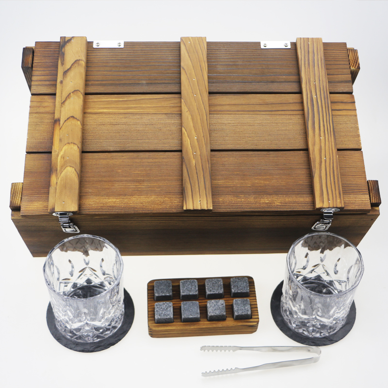 SHUNSTONE Best selling 1000 ml whisky bottle gift set globe decanter with 4 bottles Glass decanter suit