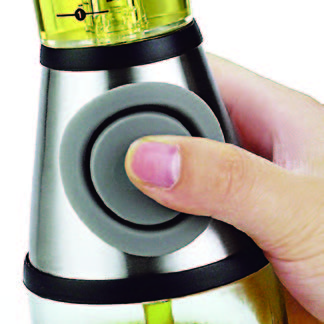 SINO GLASS 500ml Round shape glass measuring Oil dispenser Bottle