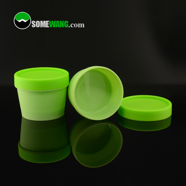 SOMEWAMG 100g Jelly soap container jar body butter jars empty PP cosmetic jars for bath or shower