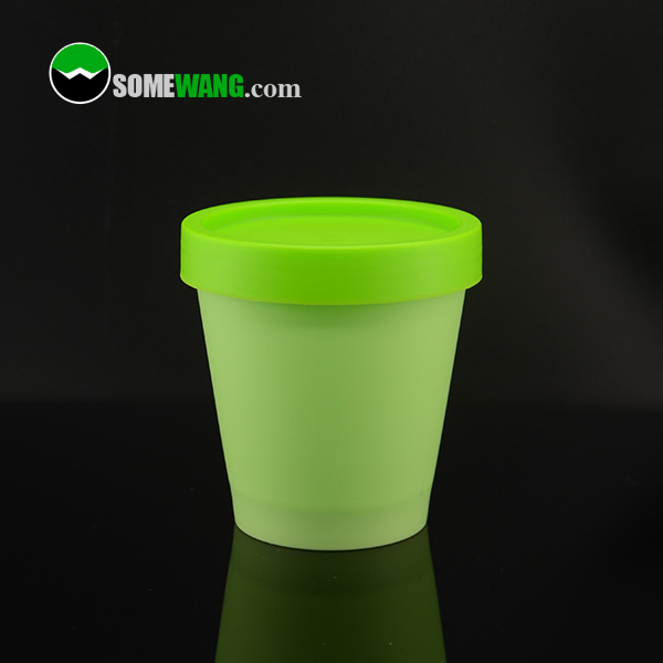 SOMEWAMG 100g Jelly soap container jar body butter jars empty PP cosmetic jars for bath or shower