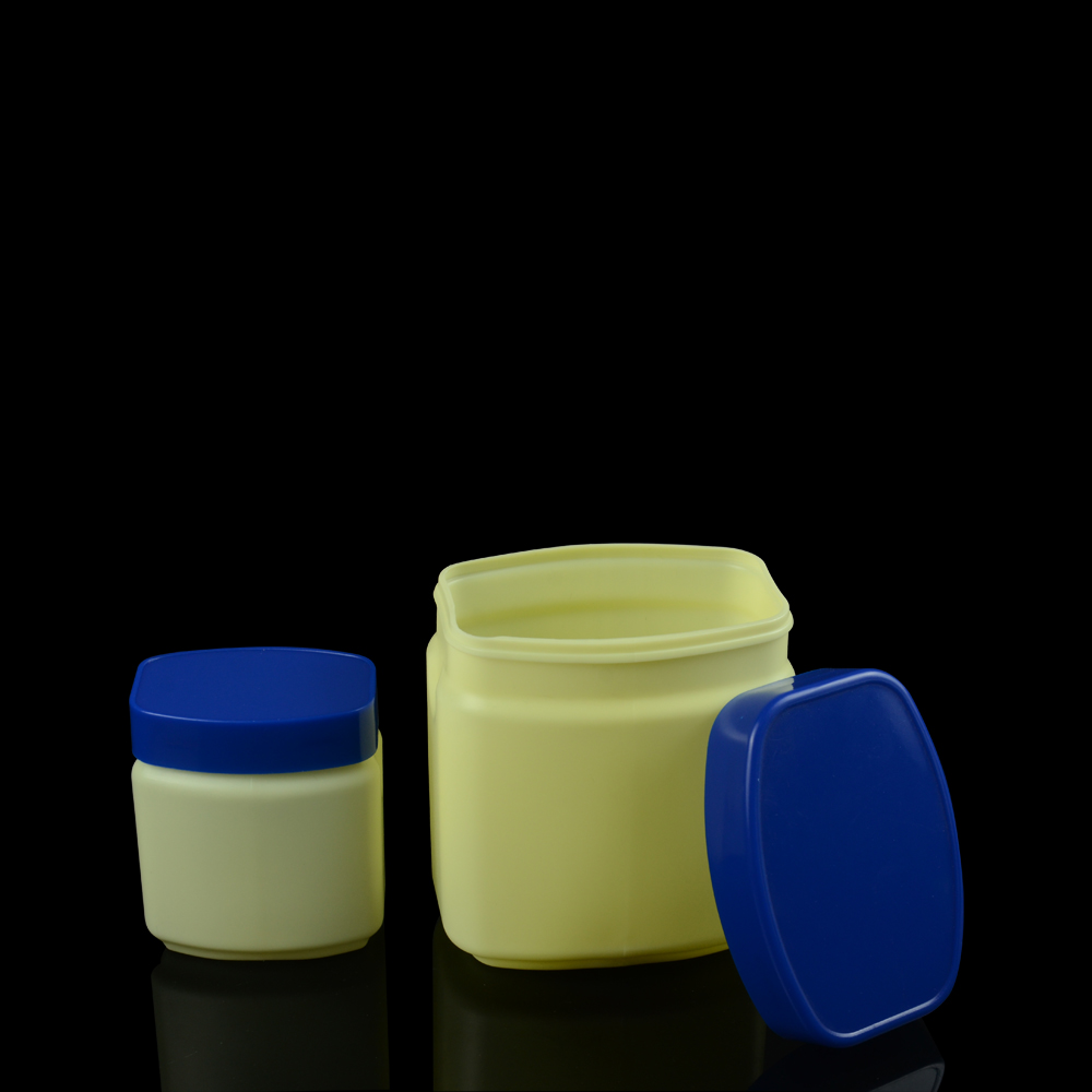 SOMEWANG 400g empty plastic personal skin care cosmetic container square scrub cream jar