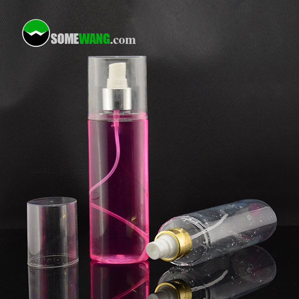 SOMEWANG Cosmetic Use PET Perfume Bottle with Aluminum Fine Mist Sprayer, 8oz Body Mist Bottle
