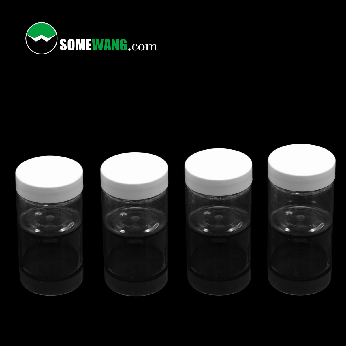 SOMEWANG Factory Price plastic  cosmetic cream jar transparent PET small container jar