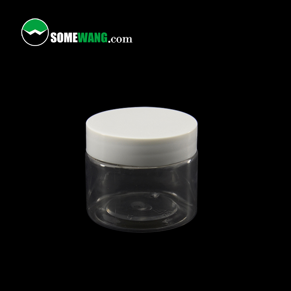 SOMEWANG Factory Price plastic cosmetic cream jar transparent PET small container jar