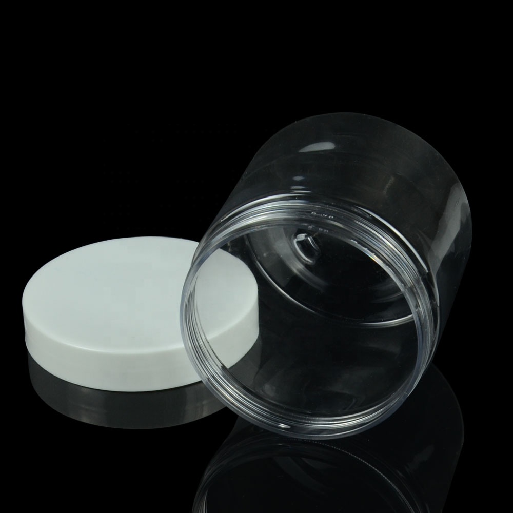 SOMEWANG Round Cosmetic Packaging Container PET Plastic Cream Jar clear pet plastic jars