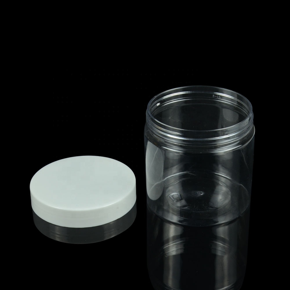 SOMEWANG Round Cosmetic Packaging Container PET Plastic Cream Jar clear pet plastic jars