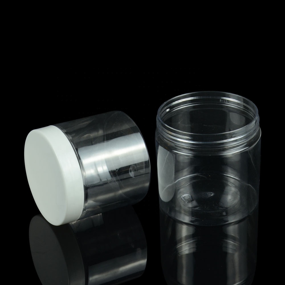 SOMEWANG Round Cosmetic Packaging Container PET Plastic Cream Jar clear pet plastic jars