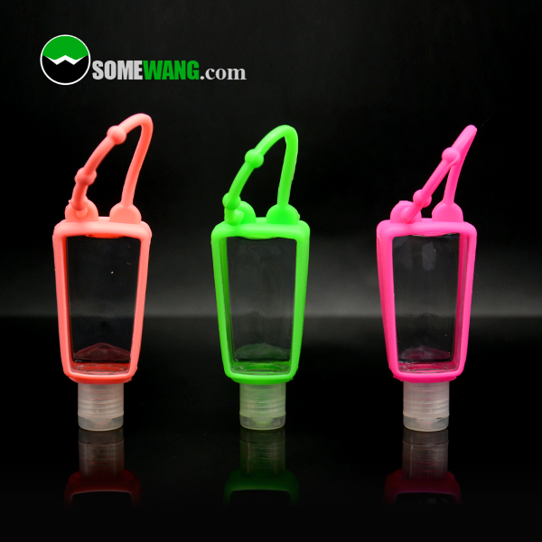 SOMWANG PET Cosmetics Containers 1oz 30ML Plastic Hand Sanitizing Gel Bottles