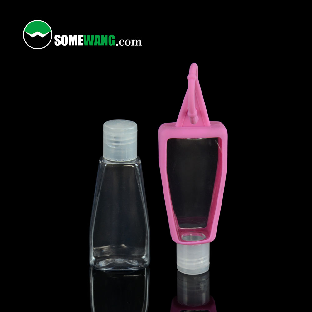 SOMWANG PET Cosmetics Containers 1oz 30ML Plastic Hand Sanitizing Gel Bottles