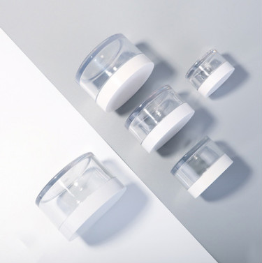 SRS Eco Friendly 30g 50g 100g 200g Skincare Face Cream Cosmetic Packaging Clear PET Jar