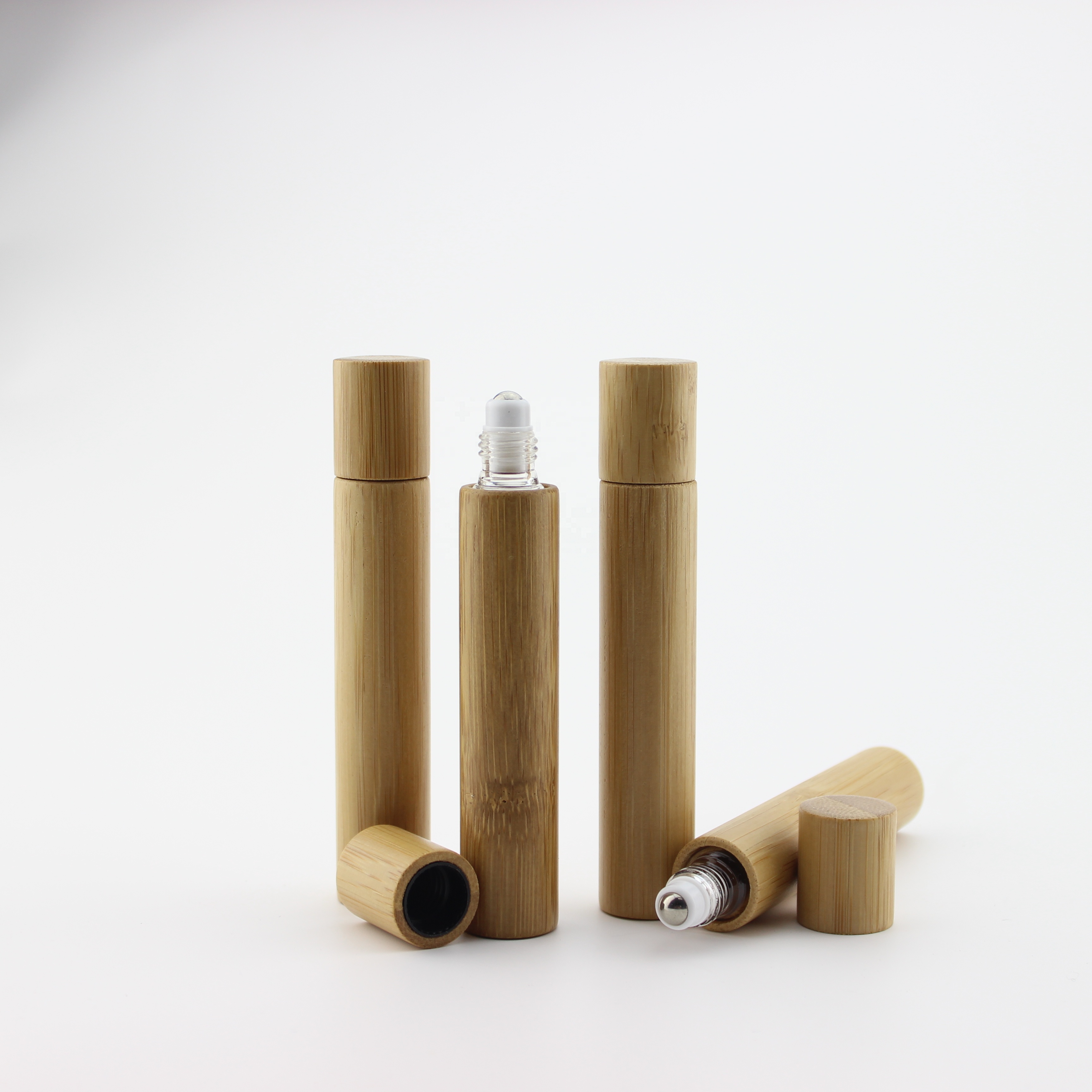 SRS Environment Friendly 5ml 8ml 10ml 15ml 20ml Roll On Bottle Bamboo Essential Oil Bottle
