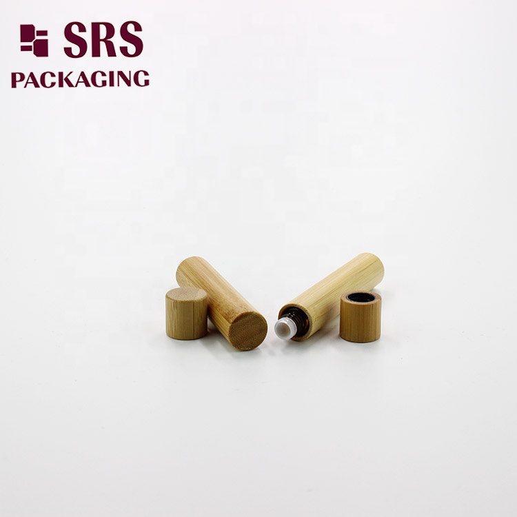 SRS Environment Friendly 5ml 8ml 10ml 15ml 20ml Roll On Bottle Bamboo Essential Oil Bottle