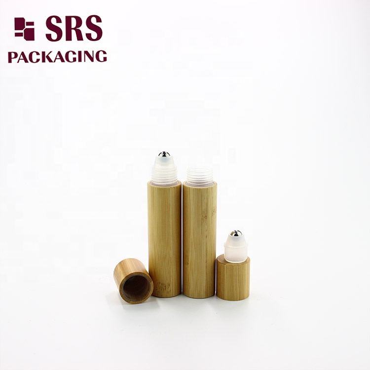 SRS Environment Friendly 5ml 8ml 10ml 15ml 20ml Roll On Bottle Bamboo Essential Oil Bottle