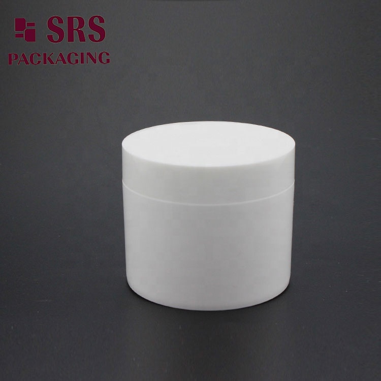 SRS wholesale 100g 150g 200g 250g empty plastic cosmetic containers cosmetic Jars For Setting Face Cream