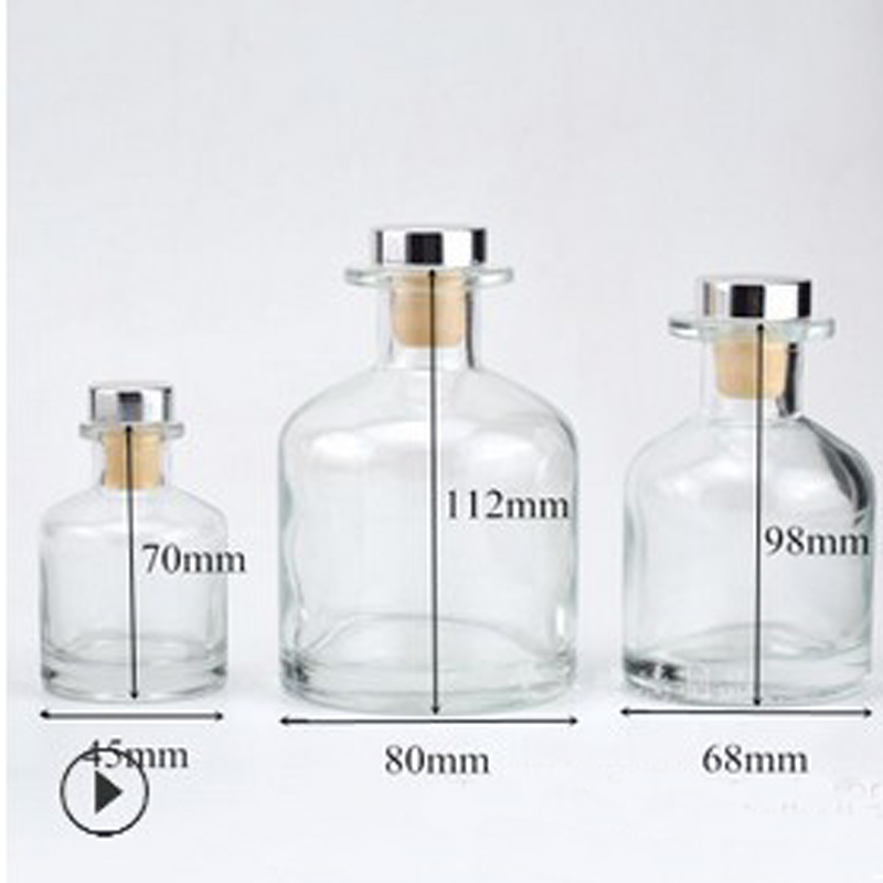 SS wholesale 50ml 150ml 250ml aroma reed spread incense glass diffuser bottle